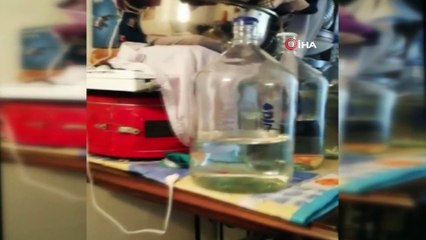 296 litre sahte alkol ele geçirildi