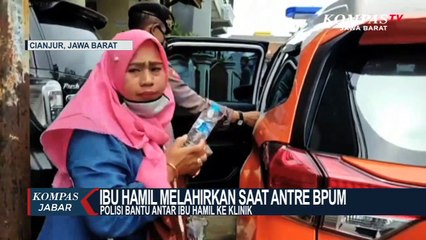 Antre Bantuan Presiden, Ibu Hamil Kontraksi Dibantu Polisi