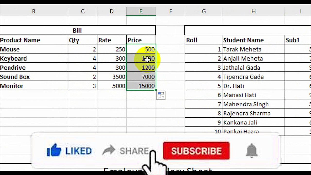 Relative Reference in excel | Advance Excel |Default Reference | Definition | Bengali | Example