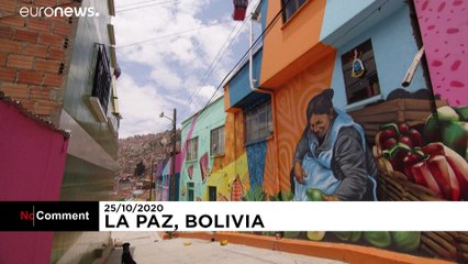 Multi-coloured neighbourhood in La Paz eagerly waits for return of tourists after COVID