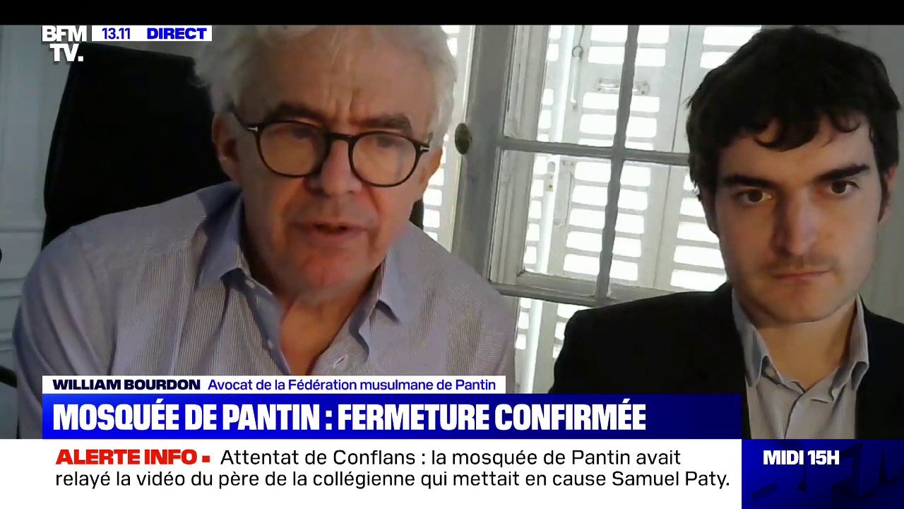 William Bourdon (avocat de la fédération musulmane de Pantin): "On va contester" la décision de fermer la mosquée de Pantin