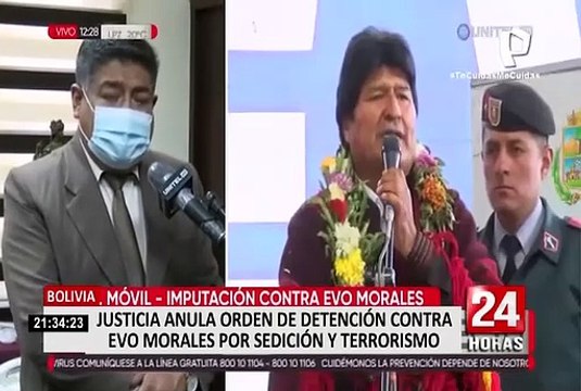 Evo Morales: Justicia boliviana anula orden de detención contra expresidente