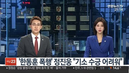 '한동훈 폭행' 정진웅 "기소 수긍 어려워"