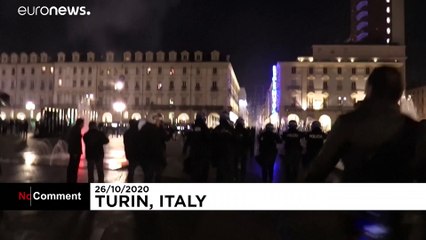 Protesters clash with Italian police over coronavirus restrictions