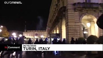 Protesters clash with Italian police over coronavirus restrictions