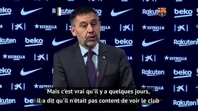 Barcelone - Bartomeu répond aux critiques de Gerard Piqué