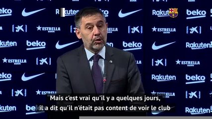 Barcelone - Bartomeu répond aux critiques de Gerard Piqué