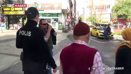 Isparta'da maskesiz yakalanan kişi polisten özür diledi