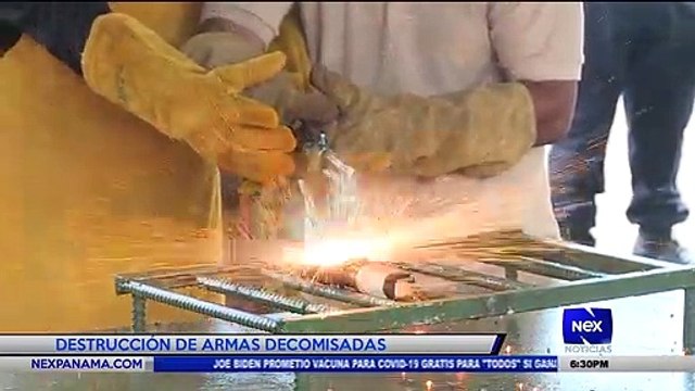 Destrucción de armas decomisadas - Nex Noticias