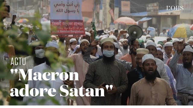 Au Bangladesh, 40 000 manifestants marchent dans Dacca contre Emmanuel Macron