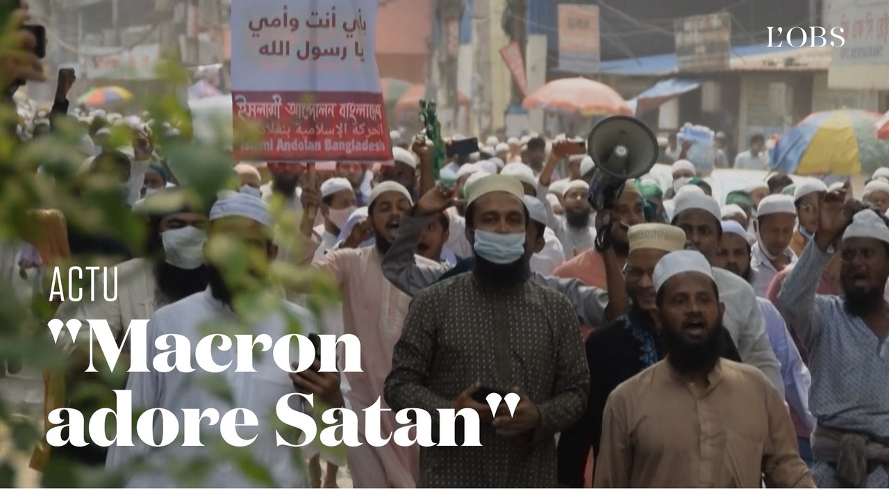 Au Bangladesh, 40 000 manifestants marchent dans Dacca contre Emmanuel Macron