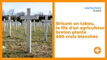 Brisant un tabou, le fils d'un agriculteur breton plante 600 croix blanches