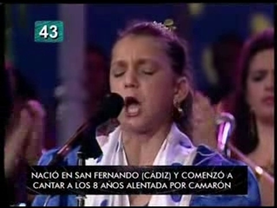 La Niña Pastori con 12 años 1990