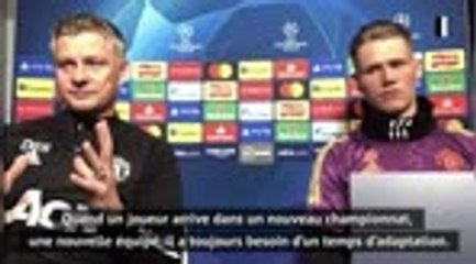 Groupe H - Solskjaer : "Van de Beek va jouer un grand rôle cette saison"