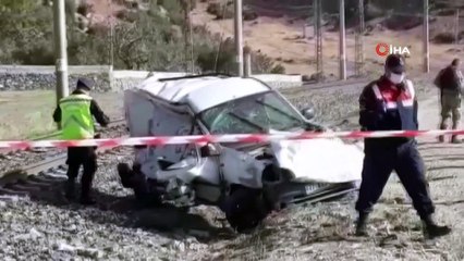Gaziantep'te dayı yeğenin öldüğü feci kaza kamerada