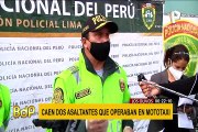 Los Olivos: capturan a 'raqueteros' que acechaban a sus víctimas en mototaxi