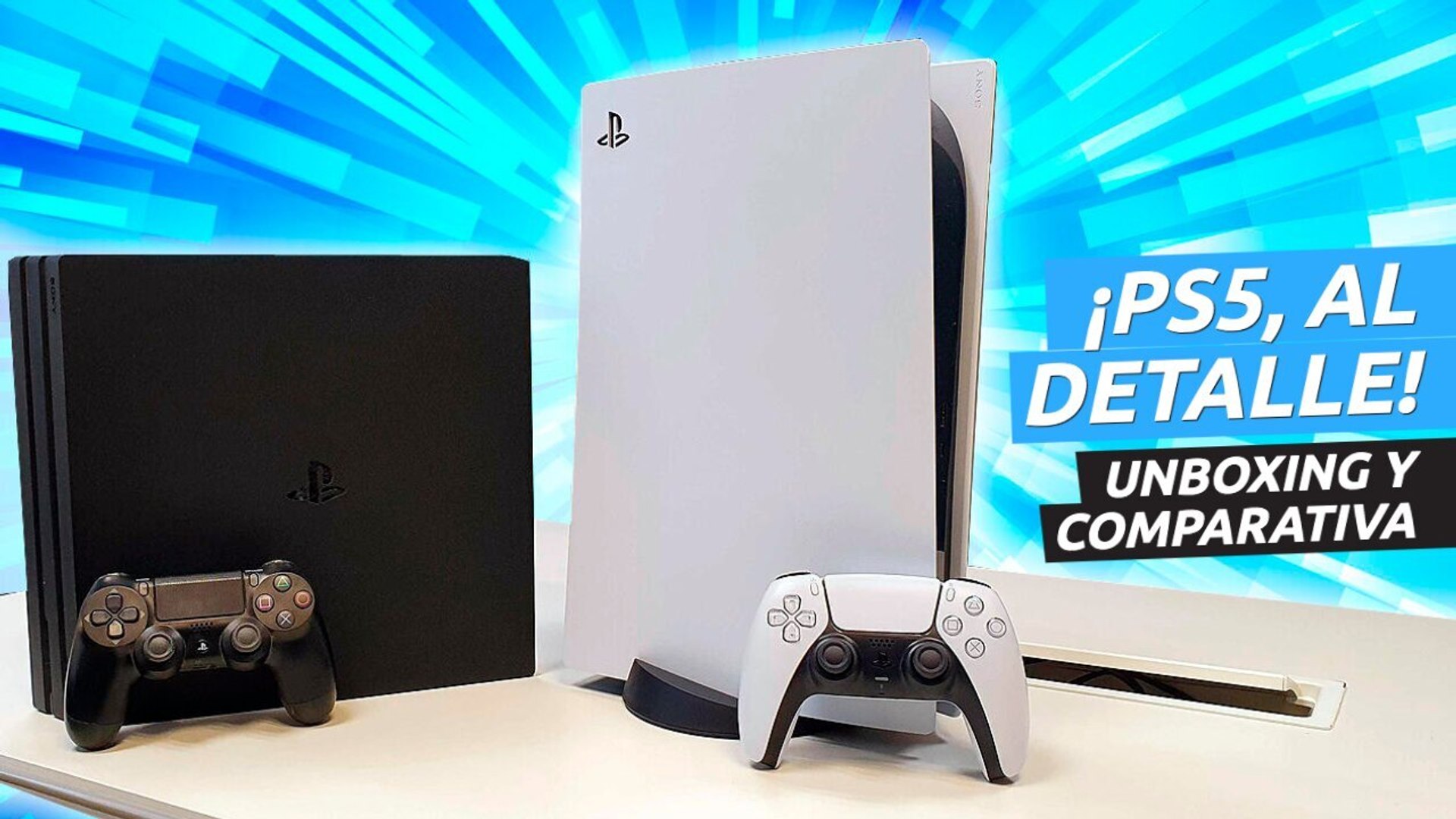 Unboxing de PlayStation 5 con TODOS los detalles y comparativa con PS4 Pro  - Vídeo Dailymotion