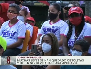 Jorge Rodríguez: En nueva AN tenemos el compromiso de reforzar los derechos de la mujer venezolana