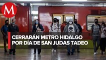 Metro cierra acceso de estación Hidalgo por celebración de San Judas Tadeo