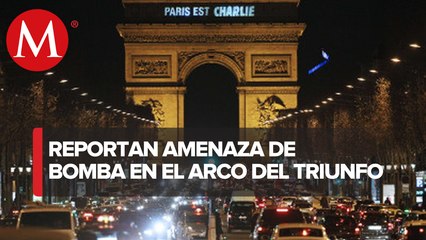 Por alerta de bomba, policía en París desaloja zona del Arco del Triunfo