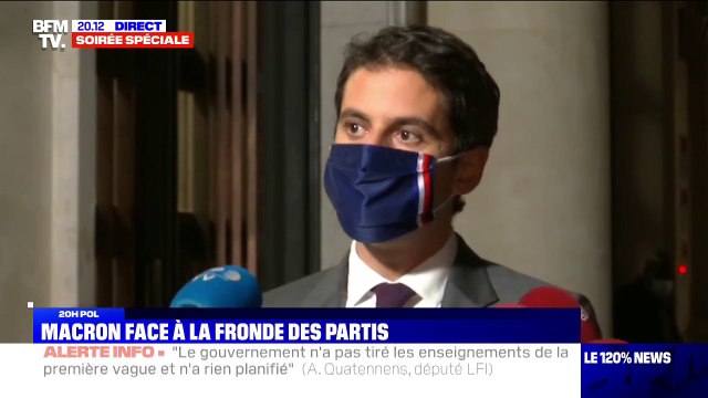 Gabriel Attal: Nous devrions atteinte dans deux semaines le même nombre de patients hospitalisés en réanimation qu'au pic de la première vague