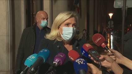 Le Pen après la réunion avec Castex sur le Covid : "Nous venons de vivre un voyage en absurdie"