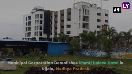 Madhya Pradesh: Municipal Corporation Demolishes Illegal Hotel by Controlled Explosion