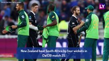NZ vs SA Stat Highlights ICC CWC 2019: Kane Williamson Century Helps Kiwis Win by 4 Wickets