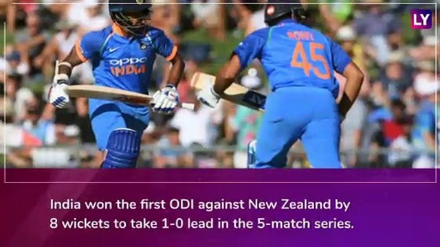 IND vs NZ 1st ODI 2019 Stats Highlights: India Registers Comprehensive Win Over New Zealand