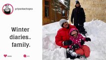 Priyanka Chopra, Nick Jonas, Sophie Turner Enjoy a Snowy Super Bowl – View Pics