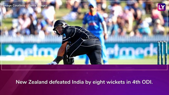 IND vs NZ 4th ODI 2019 Stats Highlights: New Zealand beat India by 8 wickets