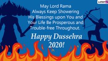 Happy Dussehra 2020 Greetings, WhatsApp Messages, Photos & Dasara Wishes to Send on Vijayadashami