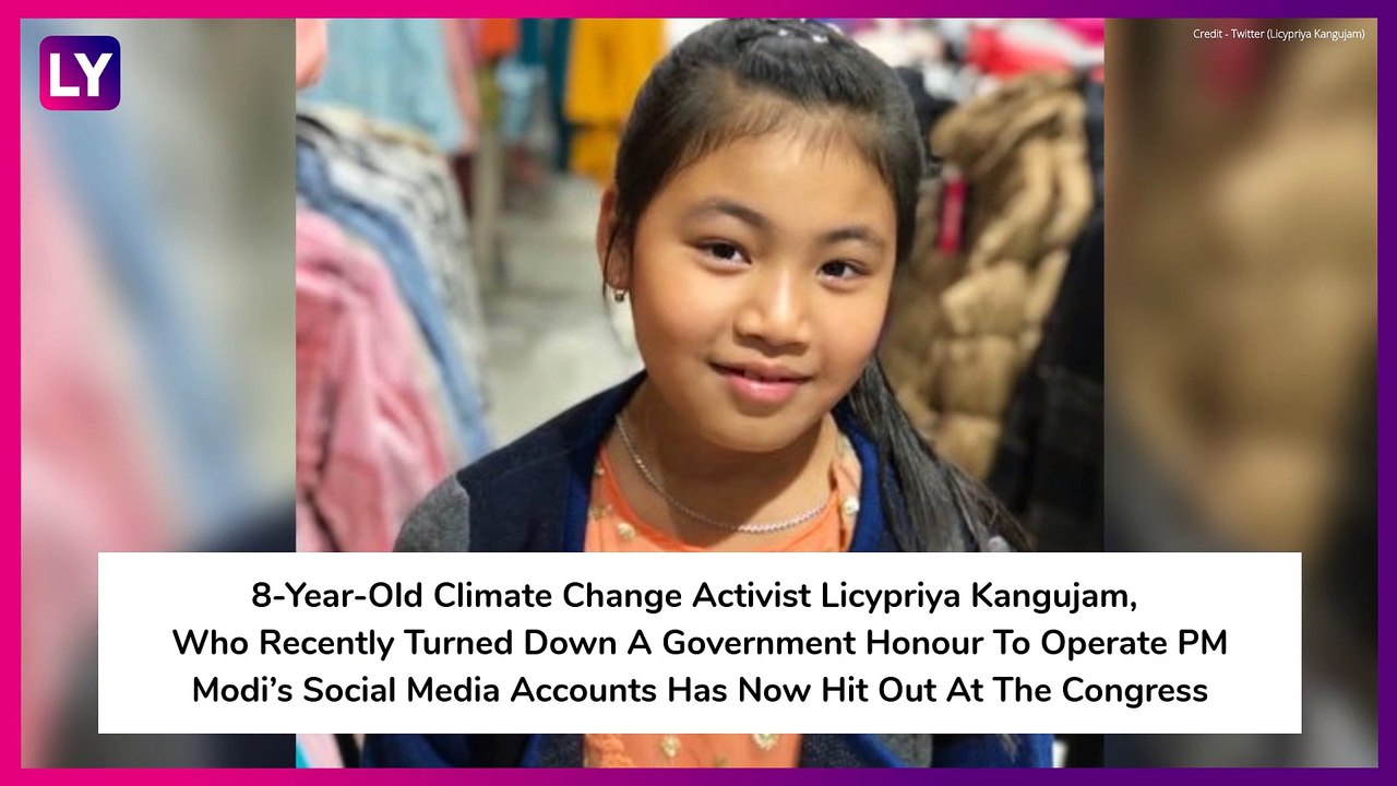Licypriya Kangujam, 8-Year-Old Activist After Turning Down PM Modis Honour, Bashes Congress