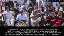 Rahul Gandhi Participates In Anti-Farm Law Protests; Says, ‘Will Scrap Farm Laws If Party Comes To Power' As He Attacks The Govt In Punjab Rally