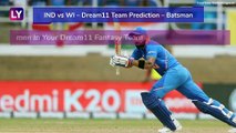 India vs West Indies Dream11 Team Prediction, 2nd ODI 2019 Tips To Pick Best Playing XI