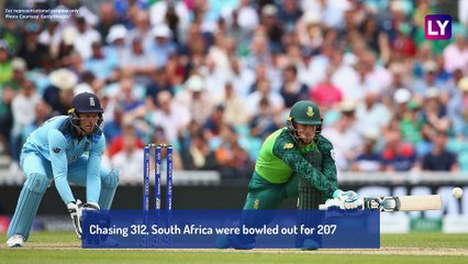 Download Video: England vs South Africa Stat Highlights: ENG Beat SA by 104 Runs in ICC Cricket World Cup 2019 Opener