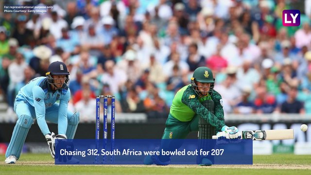 England vs South Africa Stat Highlights: ENG Beat SA by 104 Runs in ICC Cricket World Cup 2019 Opener