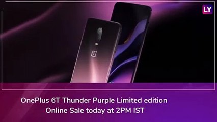 Download Video: OnePlus 6T Thunder Purple Colour Variant Available for Sale | OnePlus 6T Offers & Cashback