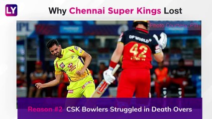 Скачать видео: Chennai vs Bangalore IPL 2020: 3 Reasons Why Chennai Lost to Bangalore | Highlights