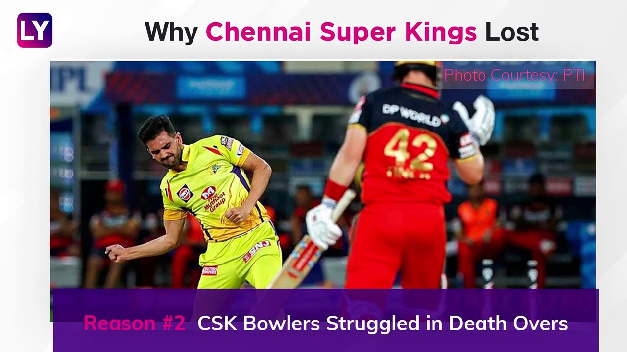 Chennai vs Bangalore IPL 2020: 3 Reasons Why Chennai Lost to Bangalore | Highlights