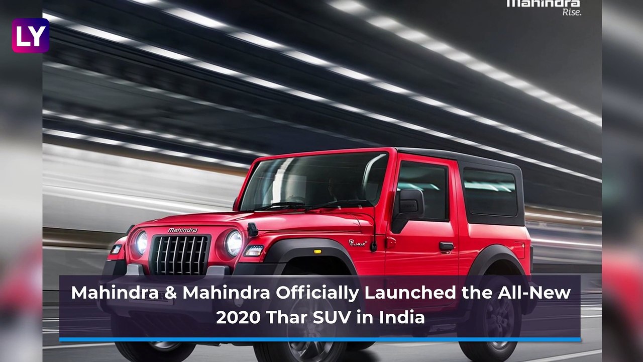 2020 Mahindra Thar Launched in India at Rs 9.80 Lakh; Prices, Features, Variants & Specifications