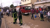 Effondrement d'un immeuble en construction dans la commune de Yopougon à Abidjan