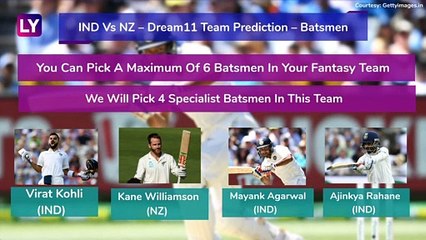 India vs New Zealand Dream11 Team Prediction, 2nd Test 2020: Tips To Pick Best Playing XI