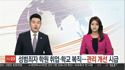 Télécharger la video: 성범죄자 학원 취업·학교 복직…관리 개선 시급