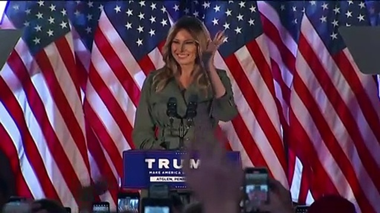 Melania em campanha