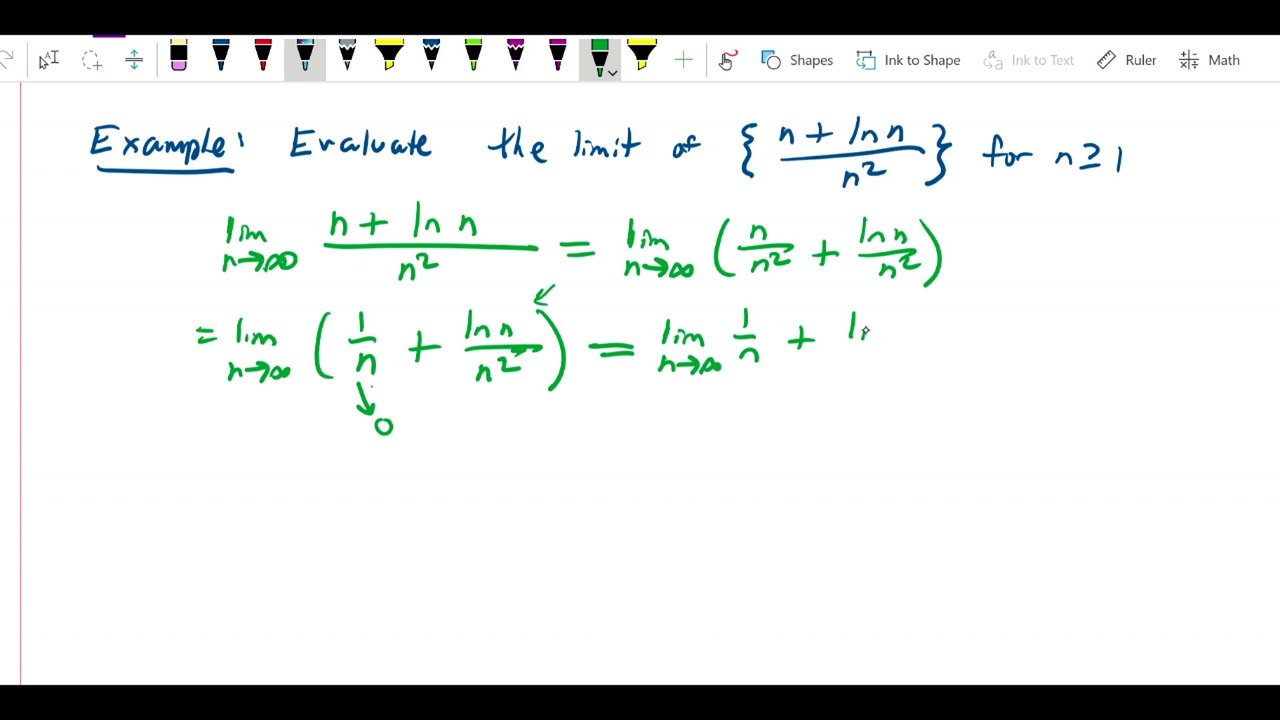 Sequences - limit of sequence with lhopitals rule