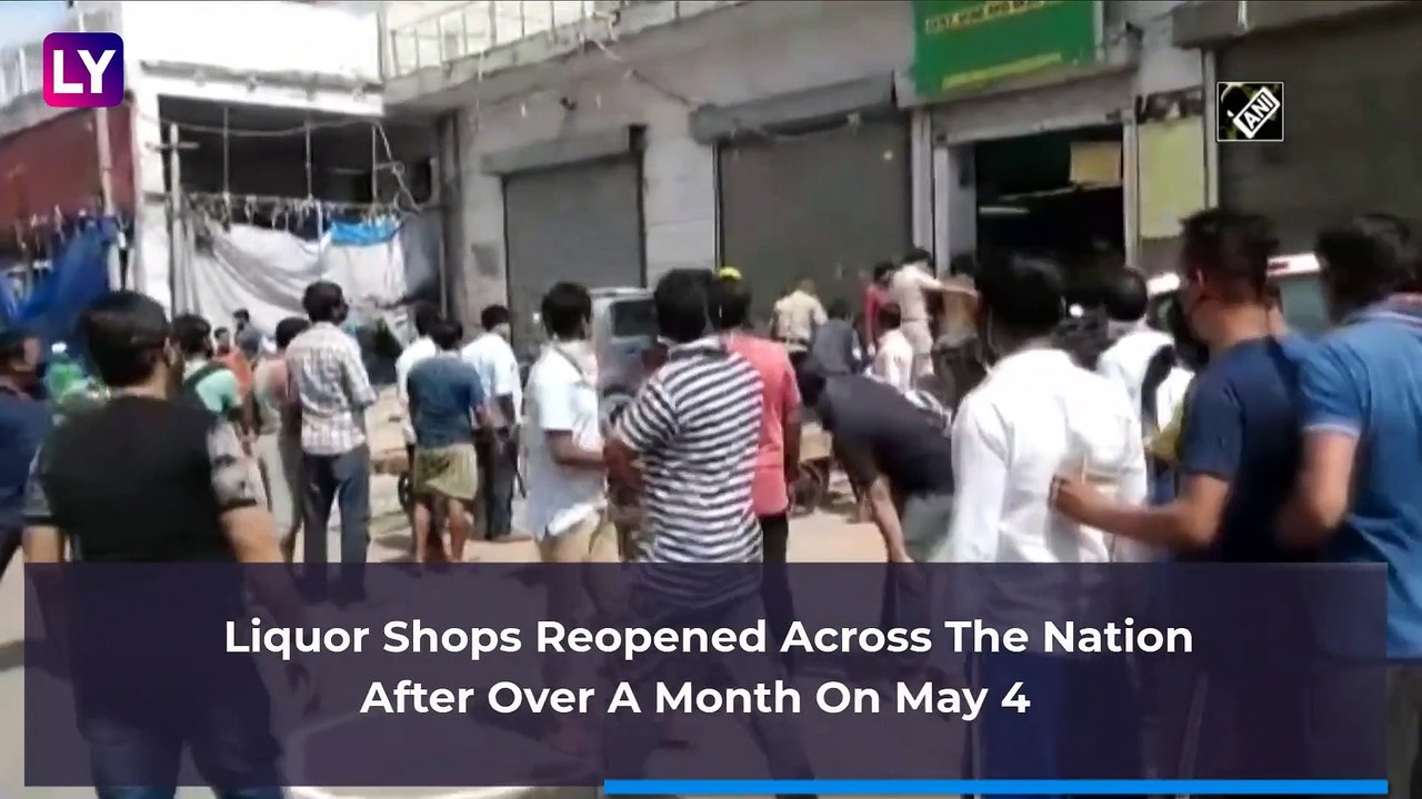 Liquor Lovers Brave Hailstorm As Long Queues Seen Outside Booze Outlets In Nainital, Uttarakhand