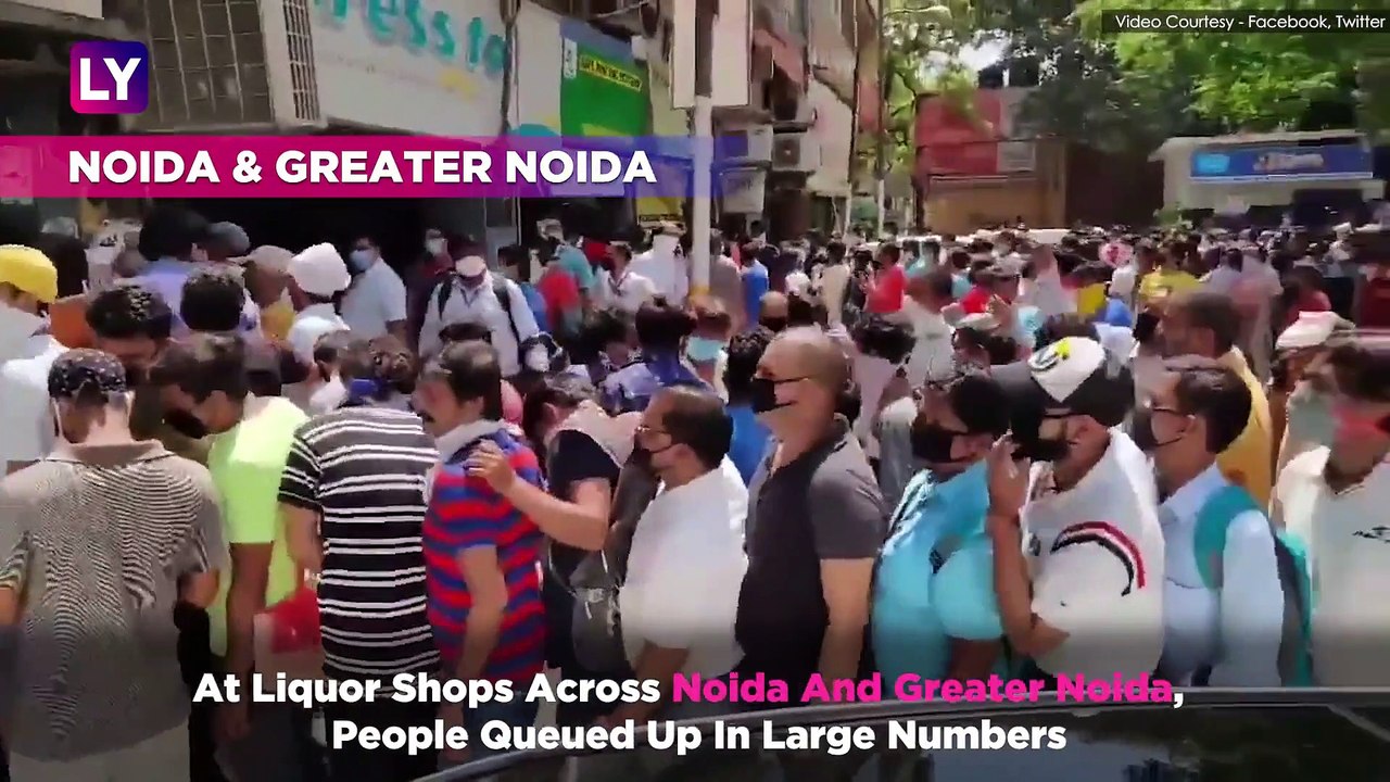 Liquor Shops Across Mumbai, Delhi & Bangalore See Massive Crowds As Shutters Opened After 42 Days