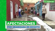 Granizada afectó varias zonas de Bogotá