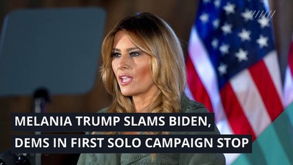 Melania Trump slams Biden, Dems in first solo campaign stop, and other top stories in politics from October 28, 2020.